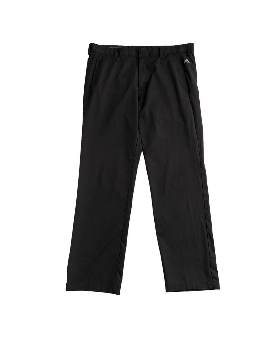 Adidas Golf Pants Men 36 Black Lightweight Performance Stretch Casual Trousers